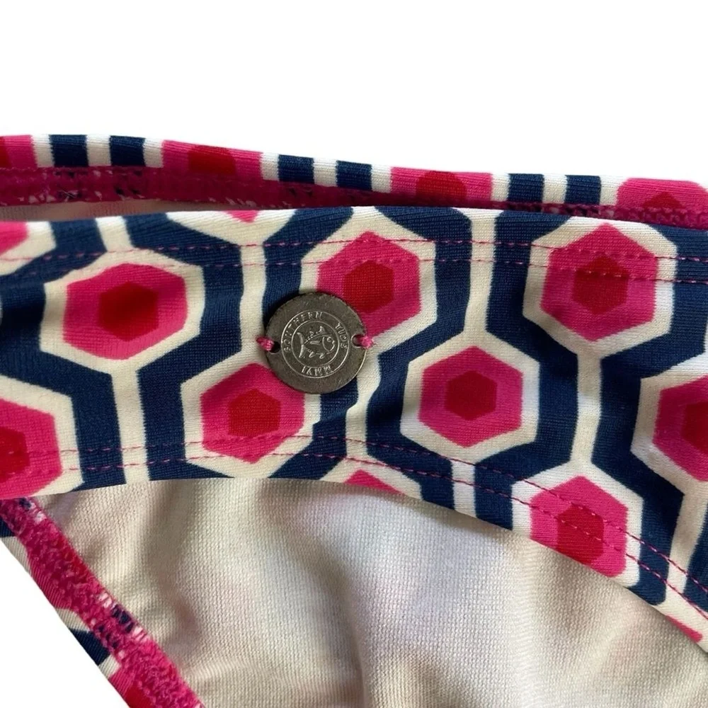 Southern Tide‎ Seabrook Bikini in Geo Top Size S & Bottom Size M Pink Blue